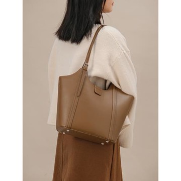 (免運)托特包包女士2025新款簡約百搭女式腋下女包大容量通勤大包單肩包