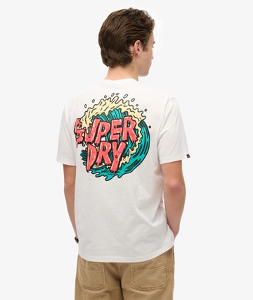 Superdry Men's Outdoor Narrative Loose T-shirt White Size: L