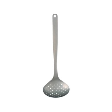 不鏽鋼調理器具圓孔杓(大) 9.7x6.5x29.8cm
