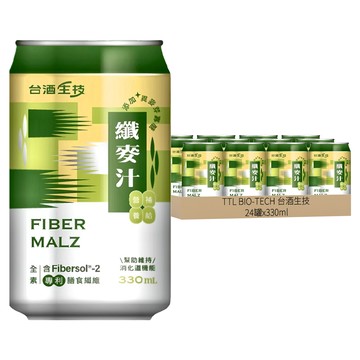 TTL BIO-TECH 台酒生技 纖麥汁  330ml  24罐