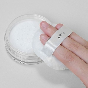 【日系報馬仔】Solone 特級 日本 立絨 蜜粉撲 (55mm)1入  蓬軟觸感 蜜粉 粉餅 定妝 DS023306
