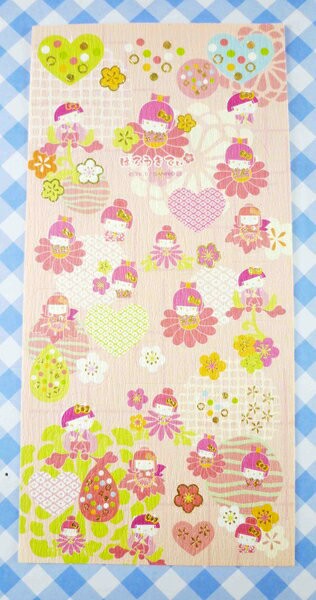 【震撼精品百貨】Hello Kitty 凱蒂貓~KITTY貼紙-和風藍