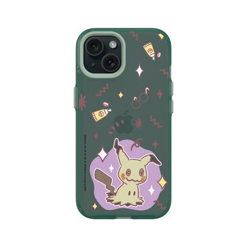 iPhone 15 Clear 憂墨綠 - 寶可夢 Pokemon - 暖色系列-謎擬Q