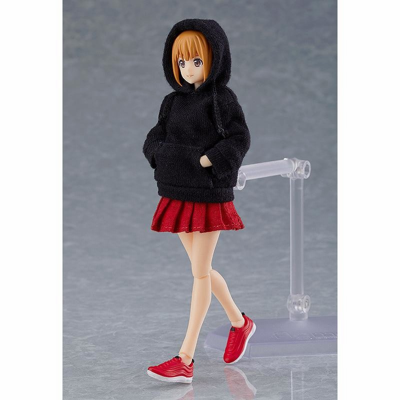 figma 女性BODY(エミリ) with パーカーコーデ figma 女性body（エミリ） with パーカーコーデ ABS＆PVC 塗装