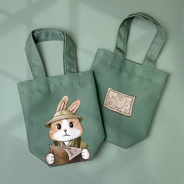 防潑水萬用環保飲料袋 _ 兔子探險家