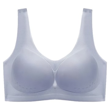 超舒服冰絲無痕無鋼圈內衣 體重40~45kg適用 41g  M  灰色