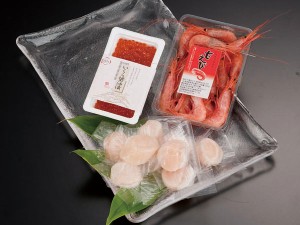 海鮮3種セット（いくら100g 甘エビ200g ホタテ貝柱150g）北海道産