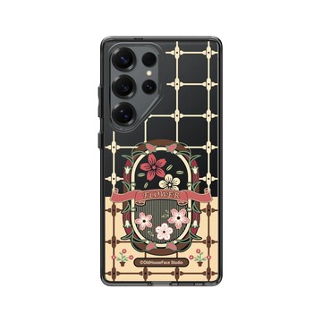 Galaxy S25 Ultra Clear 酷墨灰 - 老屋顏 Old House Face - 鐵窗花 - 花卉