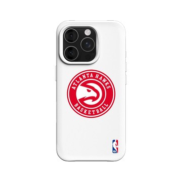 iPhone 16 Pro SolidX 白 - NBA - Logo-亞特蘭大老鷹 Atlanta Hawks