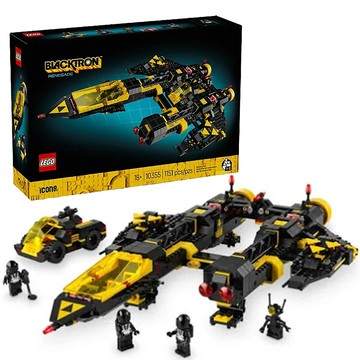 樂高 LEGO 10355 ICONS 黑創巡洋艦 Blacktron remake 1151片積木  1盒  混和顏色