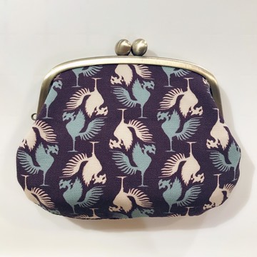 【和夢兔】京都宇治親子型口金包-鳳凰(紫)