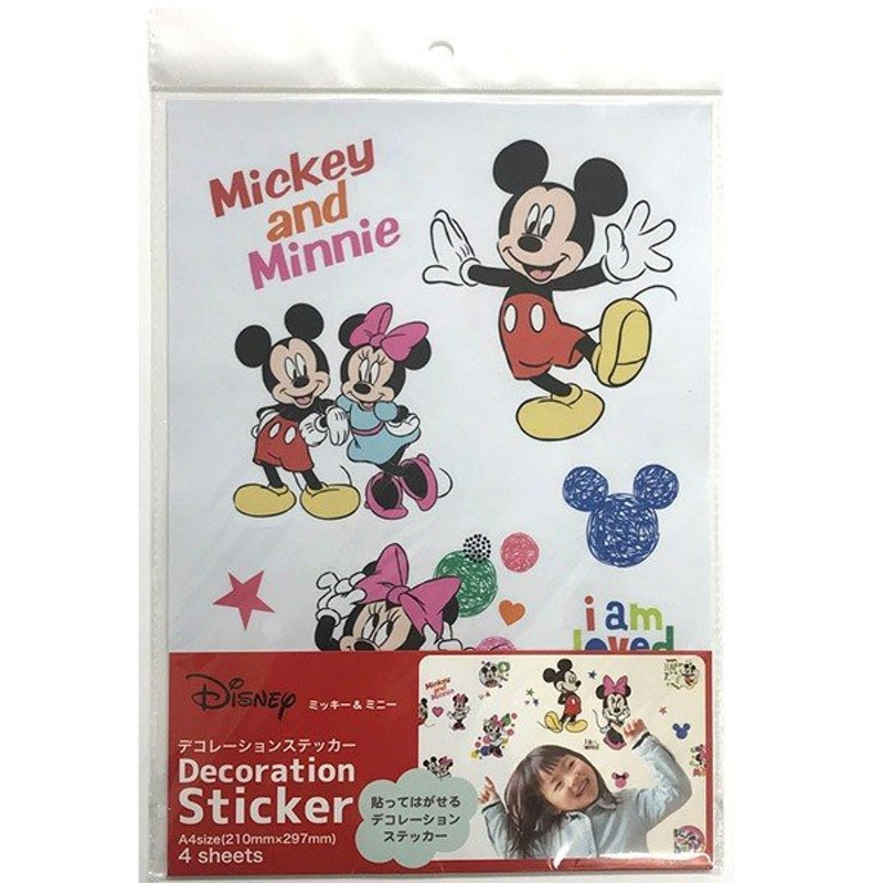 コッカ キャラクターデコレーションステッカー Disney Mickey Minnie ミッキー ミニー Cg 1478 1a 壁紙 シール 通販 Lineポイント最大0 5 Get Lineショッピング