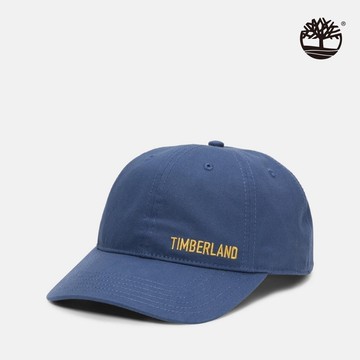 Timberland 中性藍色LOGO棒球帽|A2PD3288
