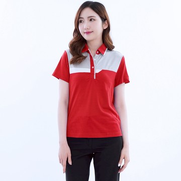 遊遍天下 女款抗UV吸濕排汗POLO衫GS1035紅色