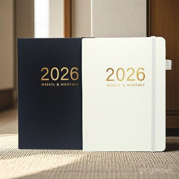 ✨免運✨2026手帳本 2026日曆本 2026日程本 英文手賬日厤新款跨境2026精裝plannerA5日記本計劃本