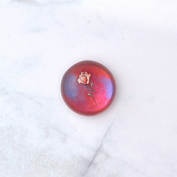 藝術寶石皂 七月誕生石 愛情玫瑰花系列-紅寶石 Ruby