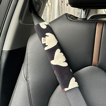 免運🛒白鴿圖案汽車安全帶護肩套可愛級感女車載四季通用簡約防勒脖A16