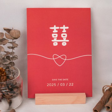 【喜結良緣】婚禮喜帖 | 紅色喜帖 | 明信片喜帖