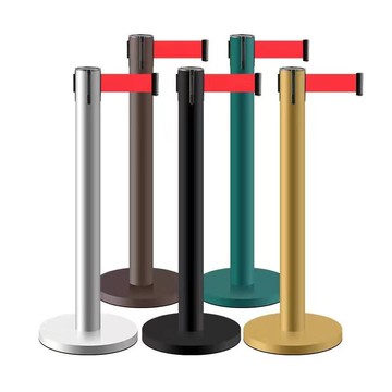 公司貨 超低價 隔離帶伸縮帶排隊圍欄不銹鋼銀行安全一米線警戒線圍欄排隊隔離欄 快速發貨