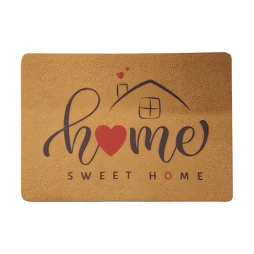 BEER BEAR 皮久熊 阿囉哈纖維地墊  棕色 + 黑色 + 紅色  1片