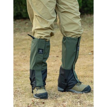 雪套戶外登山徒步沙漠防沙鞋套男款兒童滑雪裝備防水護腿腳套女