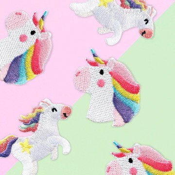 【刺繡布貼】動物系列_小白馬 (二款)