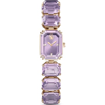 SWAROVSKI 施華洛世奇 Millenia 風格無限八角切割水晶腕錶 女錶-紫 女生禮物 母親節5722364