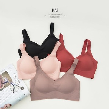 BAi白媽媽 後U背扣內衣／ 可調寬肩無鋼圈胸罩－【356022】