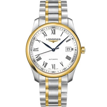 LONGINES 浪琴 Master 巨擘系列 18K金羅馬機械錶-40mm L27935197