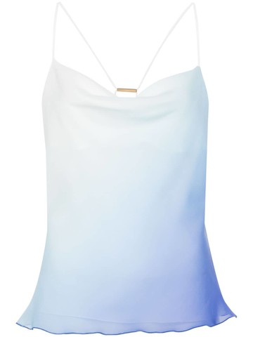 Patrizia Pepe - ombré tank top - women - Polyester/Polyester - 40 - Blue