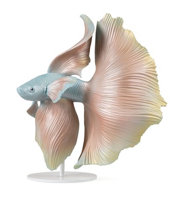 Lladró Porcelain Betta Fish Right Ornament