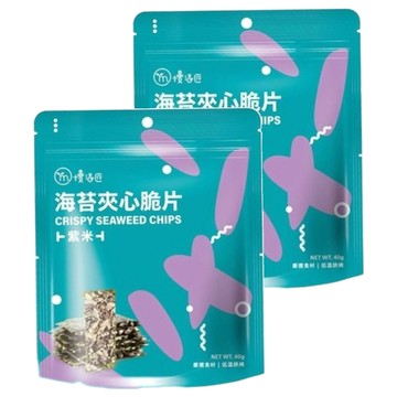 mysa 慢活匠 海苔夾心脆片 40g 夾鏈袋設計 韓國海苔  2包