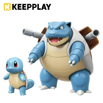 【正版授權】KEEPPLAY 積木公仔 寶可夢 組裝系列 傑尼龜&水箭龜 益智玩具 玩具 神奇寶貝 啟蒙積木 Qman - 317843