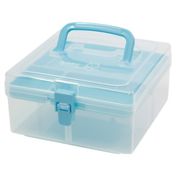 JUSKU 佳斯捷 板豆腐手提收納箱  顏色隨機  1個