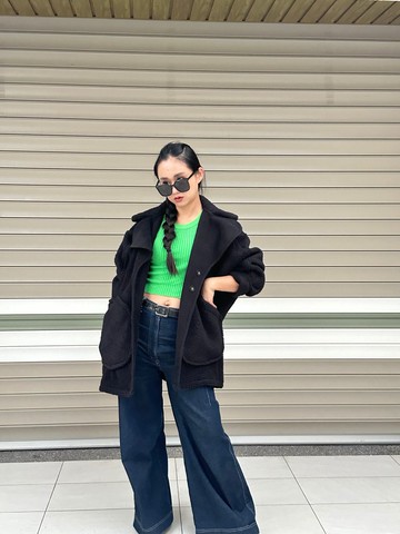 絨布保暖大外套