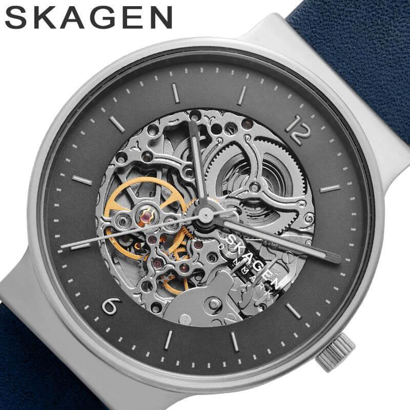 さ行 スカーゲン 時計 スカーゲン 腕時計 アンカー SKAGEN Ancher メンズ スカーゲン腕時計 グレー ブルー 時計 SKW6768 北欧  シンプル 薄型 人気 おすすめ | LINEショッピング