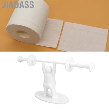 Jiadass Filfeel舉重板健身廁紙持有人帶3D設計可容納兩個卷，非常適合家庭客人或健身房浴室堅固獨特而有趣