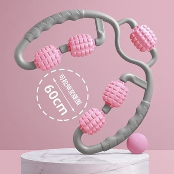 四輪按摩器 環形夾腿器美腿瘦腿肌肉放松滾輪瑜伽健身用品