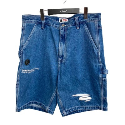 AAPE BA A BATHING APE 「AAPE SHORT PANTS」 デニムハーフパンツ