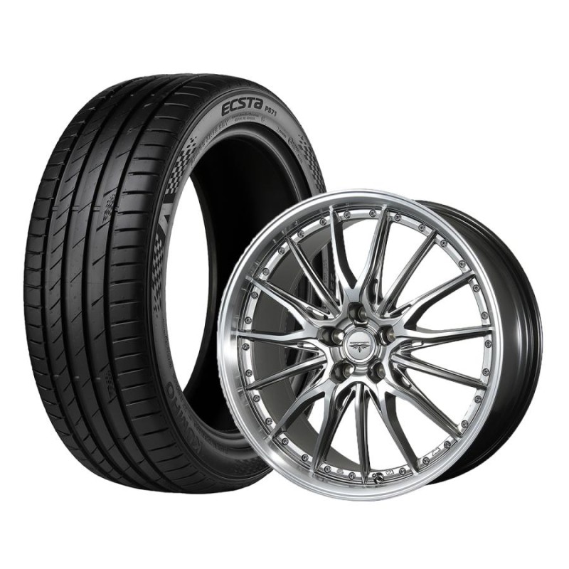 245/40R20 夏タイヤ ＆ 20インチホイール4本セット(KUMHO PS71＆ ...