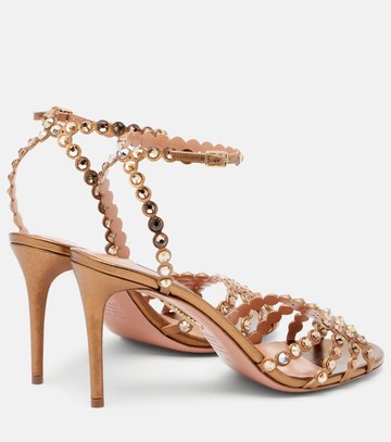 Aquazzura Tequila 85 embellished leather sandals