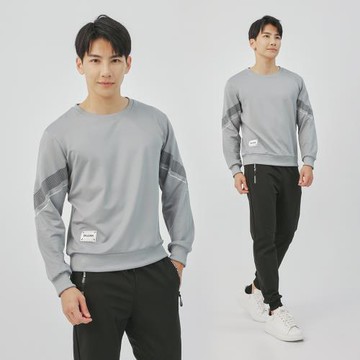 【KISSDIAMOND】 舒適厚磅休閒運動套裝(寬鬆/圓領/時尚/M-4XL/KDA-7229/灰色)