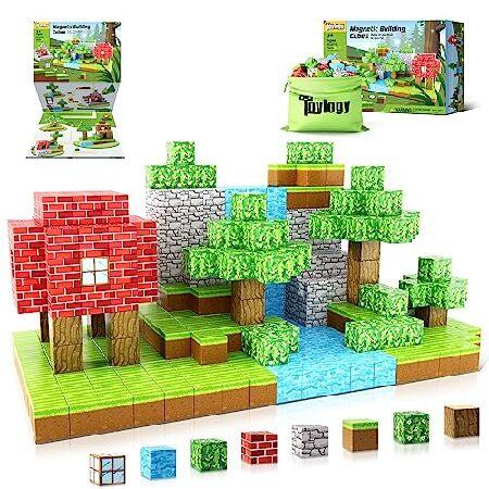 Magnetic Blocks-Build Mine Magnet World Set, Magnetic Toys for