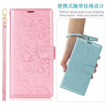 掛繩花朵適用于三星S22手機殼S21皮套s23FE全包S24ultra軟膠note10插卡s20+保護套A55/16卡槽s25男女款53翻蓋