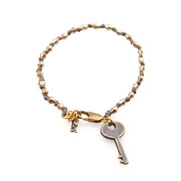 Wakami 許願鑰匙手環-卡其色