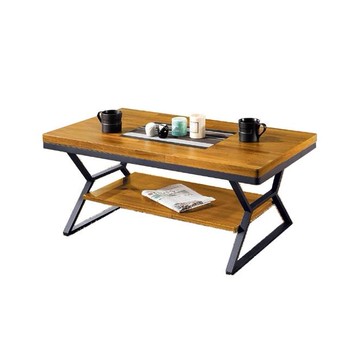 ASSARI-工業風木心板大茶几(寬108*深60*高48cm)
