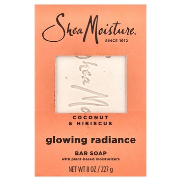 SheaMoisture, 塊皁，光採煥亮，椰子和木槿香，8 盎司（227 克）
