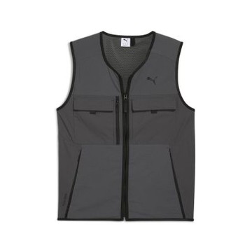 【PUMA官方旗艦】流行系列PUMATECH工裝開襟背心 男性 62991644