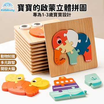 台灣現貨🎨3D立體拼圖 立體木質拼圖 早教拼圖 兒童拼圖 木質拼圖 木質拼板 拼圖玩具 幼兒拼圖 大拼圖 立體拼圖