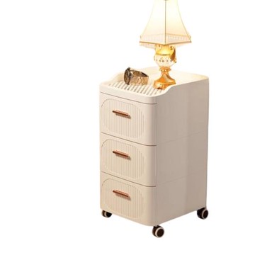 【LEZUN/樂尊】35cm三層抽屜式收納櫃落地床頭置物櫃